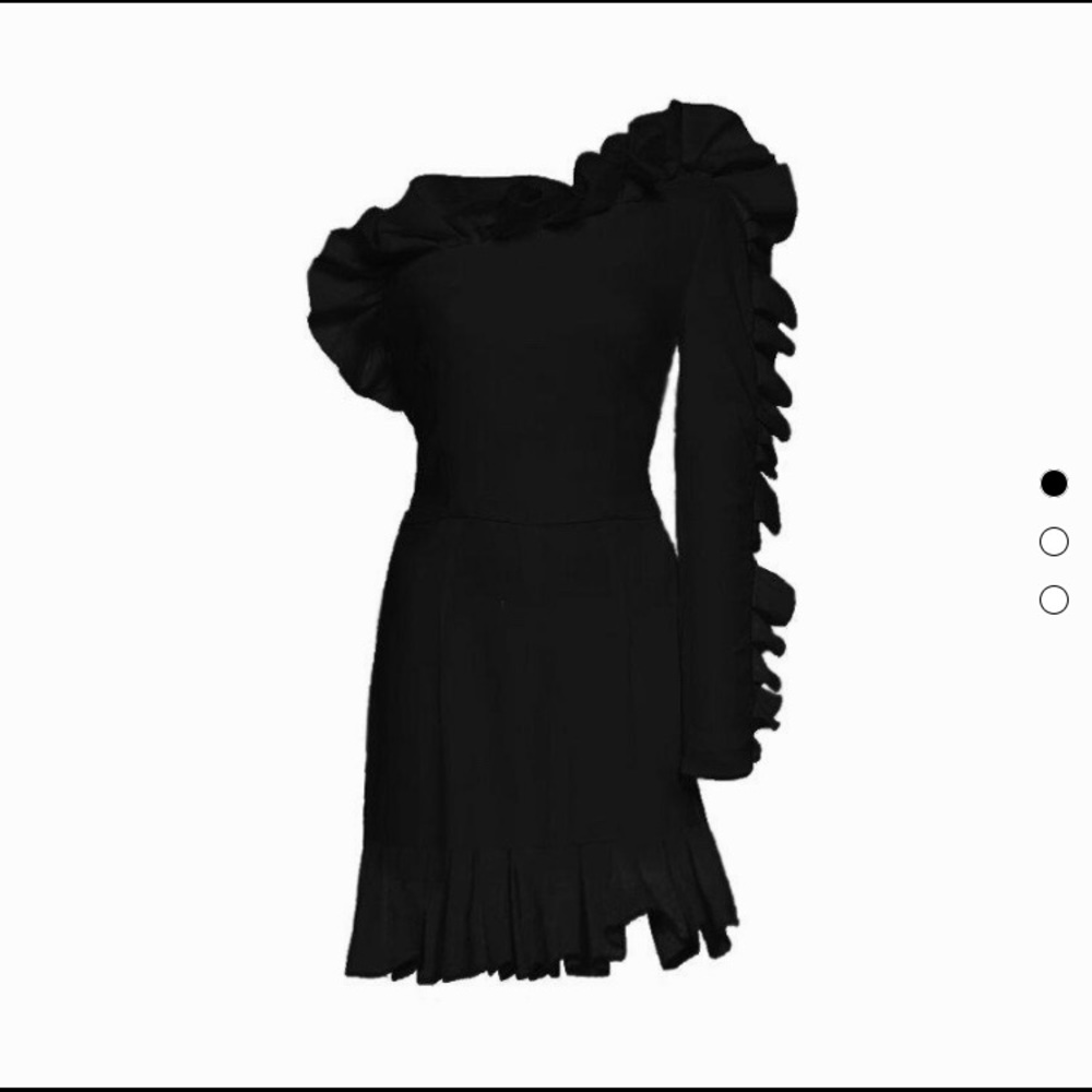 SEMSEM one shoulder ruffle dress